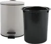 A taupe pedal bin and a black inner bin are shown against a white background. Anteprima dell’immagine prodotto