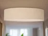 Plafonnier avec abat-jour en tissu de lin 40cm Plafonniers Voir les images du produit 1