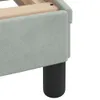Bett mit Matratze Hellgrau 200x200 cm Samt Produktbild-Vorschau 7