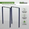 2 x Fahrradanlehnbügel 115 x 76 cm Flachstahl 13 mm Produktbild-Vorschau 2