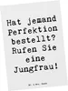 Mr. & Mrs. Panda bildkarte Spruch Jungfrau Perfektion - Produktbild-Vorschau 1