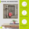 ARTland Poster Oldtimer Motorroller Colorkey Größe: 30x30 Produktbild-Vorschau 2