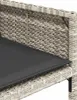 vidaXL 13-tlg. Garten-Essgruppe mit Kissen Hellgrau Poly Produktbild-Vorschau 5