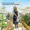 Outsunny Serre de jardin tunnel 4 x 3 x 2 m 12 m² avec 2 Voir les images du produit 7