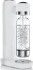 A white Arendo Wassersprudler (soda maker) with a clear glass bottle filled with carbonated water, shown on a white background. Produktbild-Vorschau