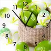 Wallario Design Wanduhr Ostergruß - bunte bemalte Ostereier Produktbild-Vorschau 1