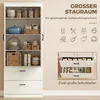 Kúpeľňová skrinka HOMCOM, vysoká skrinka s nastaviteľnými Náhľad obrázku produktu 4