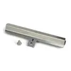 A stainless steel grill part and a screw on a white background. Voir les images du produit