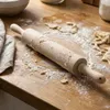RULLO IN LEGNO DI FAGGIO PER LA CUCINA, ROTATILE, 45 x 5 Anteprima dell’immagine prodotto 7