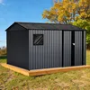 HOMAVO Gerätehaus Metall mit Pultdach, Gartenhaus Metall Produktbild-Vorschau 1