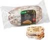 A gluten-free butter stollen with marzipan filling, packaged and sliced. Podgląd zdjęcia produktu