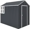 Outsunny Gerätehaus Stahl 4㎡ Gartenschrank mit Fenster Produktbild-Vorschau 10
