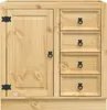 vidaXL Armadio SKI Marrone miele 80 x 46 x 81 cm Legno di Anteprima dell’immagine prodotto 6