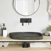 vidaXL Lavabo gris 65 x 50 x 6 cm Pierre de rivière Voir les images du produit 2