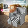 tectake® Strandkorb Sylt 115 x 158 x 78 cm Produktbild-Vorschau 7