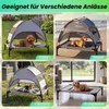 COSTWAY, cuccia rialzata per cani con tenda, resistente Anteprima dell’immagine prodotto 9