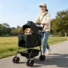 2 in 1 Hundewagen,Hundebuggy bis 15 kg mit abnehmbarem Produktbild-Vorschau 1