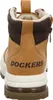 The back view of a tan Dockers by Gerli men's boot with a white sole and brown accents. Produktbild-Vorschau