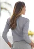 VIVANCE V-Ausschnitt-Pullover grau-meliert Größe 40/42 Produktbild-Vorschau 4