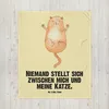 Mr. & Mrs. Panda Babydecke Katze Umarmen - Gelb Pastell - Produktbild-Vorschau 5