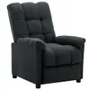 vidaXL Poltrona relax in tessuto grigio scuro Anteprima dell’immagine prodotto 9
