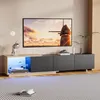 UnboxG TV-Lowboard 240 cm Schwarz mit LED-Beleuchtung, 3 Produktbild-Vorschau 13
