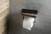 SKA portarotolo con ripiano 15x10x12cm, nero opaco/noce Anteprima dell’immagine prodotto 2