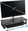 A monitor stand with a keyboard underneath, and a monitor on top. Náhled obrázku produktu