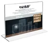 Tischaufsteller oder Menükarte aus Acryl für DIN A5 im Querformat von HMF mit den Maßen 21.4 x 15.8 x 7.5 cm Produktbild-Vorschau