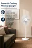 Opviq, stojací ventilátor Kumtel KTF-350, biela farba, 100% Náhľad obrázku produktu 9