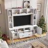 Set di pensili TV Merax con 2 armadi e 2 cassetti, moderno Anteprima dell’immagine prodotto 5