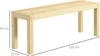 HOMCOM Banc de salle à manger 2 places, 120 cm, style Voir les images du produit 3