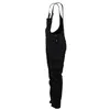 A black pair of overalls shown from the side against a white background. Produktbild-Vorschau