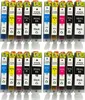 20 kompatible Tintenpatronen Canon PGI-550 black & CLI-551 Produktbild-Vorschau 1