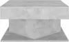 A concrete-effect coffee table shown from the front. Náhled obrázku produktu