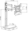 23-43'' TV Wandhalterung mit Ablage Maclean TV Halterung Produktbild-Vorschau 4
