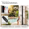 tectake® Solardusche Ofanto 35 Liter, mit Seifenablage Produktbild-Vorschau 6