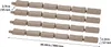 VEVOR Rasenkante in Steinoptik 4er-Set, 1180x95x57 mm Produktbild-Vorschau 8