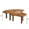 Livingfurn - Couchtisch Nubi 2er-Set - Mangoholz Produktbild-Vorschau 5
