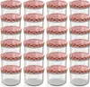 24x 230ml Einmachglas TO82 mit Rot-Weiß-Karo Deckel Produktbild-Vorschau 1