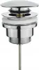 A close-up studio shot of a chrome sink drain assembly. Náhled obrázku produktu