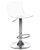 A transparent acrylic bar stool with a silver metal base is shown against a white background. Náhľad obrázku produktu