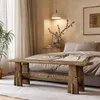 Banco in legno massello lungo 150 cm, ideale come banco Anteprima dell’immagine prodotto 4