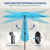 Parasol Puluomi pour balcon, plage ou marché, Ø 290 cm, Voir les images du produit 5