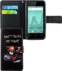 Handyhülle Tasche für Wiko Sunny 2 Schriftzug Bär mit Produktbild-Vorschau 1