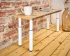 Tischbein rund Ø30 mm höhenverstellbar 300-500 mm weiß Produktbild-Vorschau 1