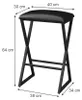 Set di 2 sgabelli da bar Vicco Vault Nero 40 x 64 cm 2 Anteprima dell’immagine prodotto 7