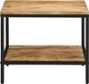 vidaXL Couchtisch 55x55x45 cm Raues Massivholz Mango Produktbild-Vorschau 1