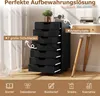 COSTWAY Rollcontainer mit 7 Schubladen, Aktenschrank mit Produktbild-Vorschau 4