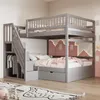 A children's bunk bed with storage and stairs in a bedroom setting. Náhled obrázku produktu
